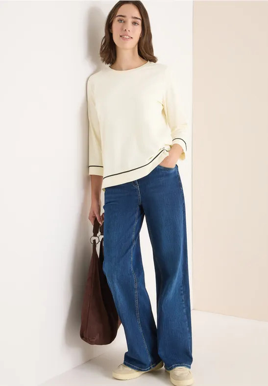 Shirt mit Kontrastdetail günstig online kaufen