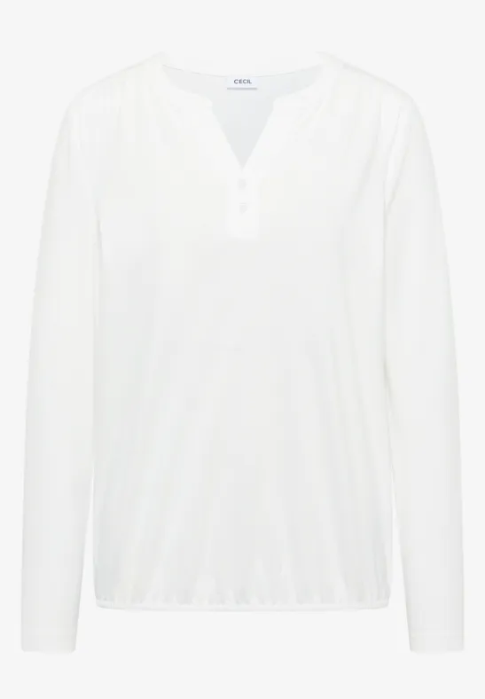 Thumbnail - Cecil Damen Shirt im Tunika-Look in Weiß, Gr: XXL