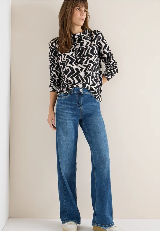 Cosy Shirt mit Grafikmuster günstig online kaufen