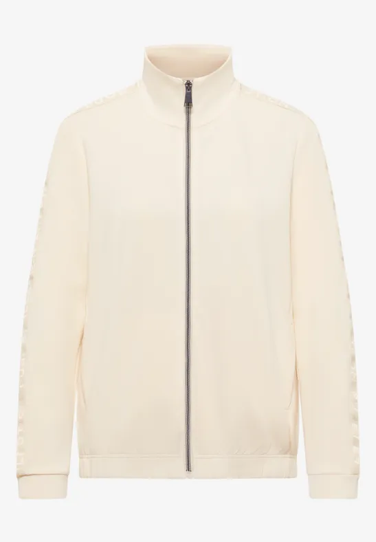 Thumbnail - Cecil Damen Softe Jacke mit Tapedetail in Weiß, Gr: M