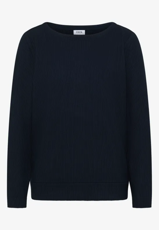 Thumbnail - Cecil Damen Strukturshirt in Blau, Gr: S