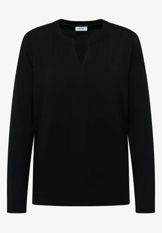 Thumbnail - Cecil Damen Shirt im Tunika-Look in Schwarz, Gr: L