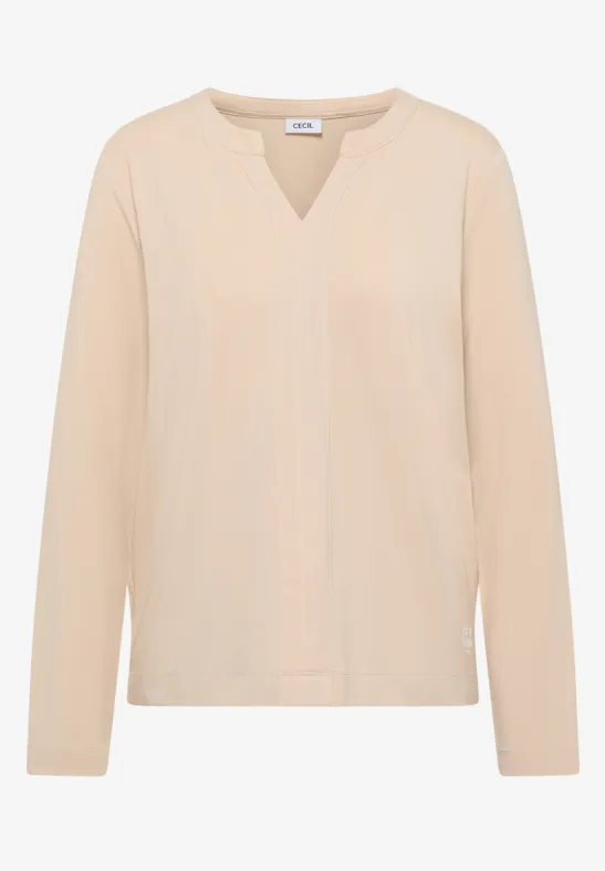 Thumbnail - Cecil Damen Shirt im Tunika-Look in Beige, Gr: M