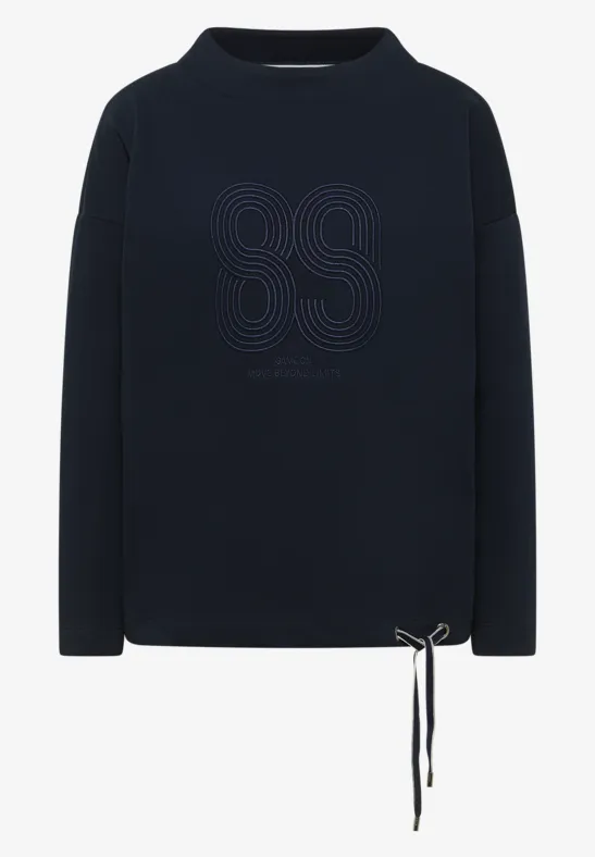 Thumbnail - Cecil Damen Shirt mit Stickerei in Blau, Gr: L