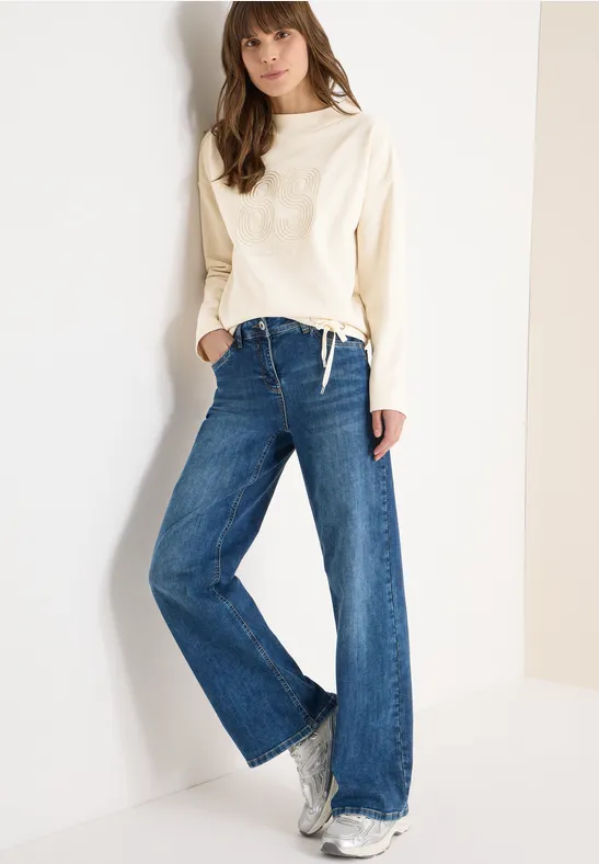 Thumbnail - Cecil Damen Shirt mit Stickerei in Beige, Gr: M