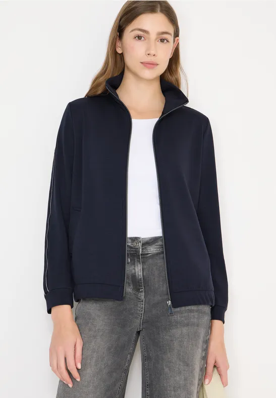 Thumbnail - Cecil Damen Jacke mit Tape in Blau, Gr: XXL