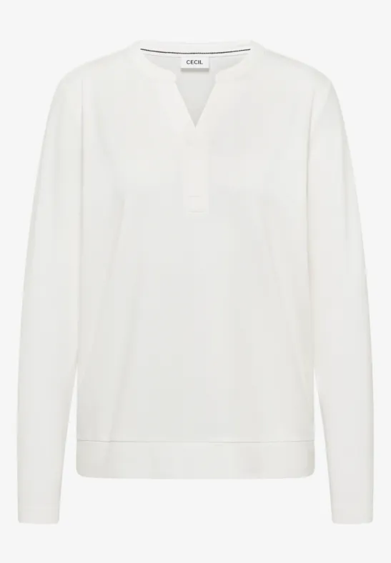 Thumbnail - Cecil Damen Shirt im Tunika-Look in Weiß, Gr: XXL