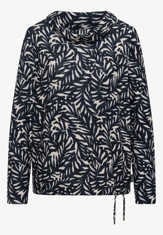 Thumbnail - Cecil Damen Two-Tone Shirt in Blau, Gr: XS