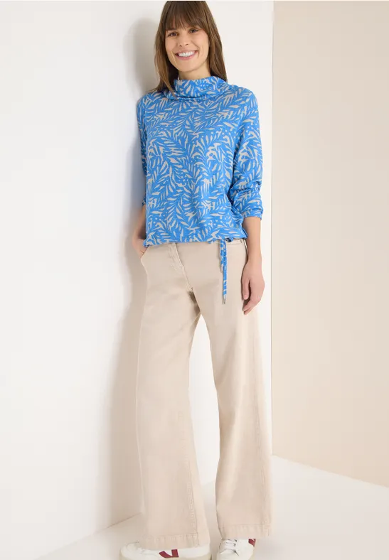 Thumbnail - Cecil Damen Two-Tone Shirt in Blau, Gr: XXL