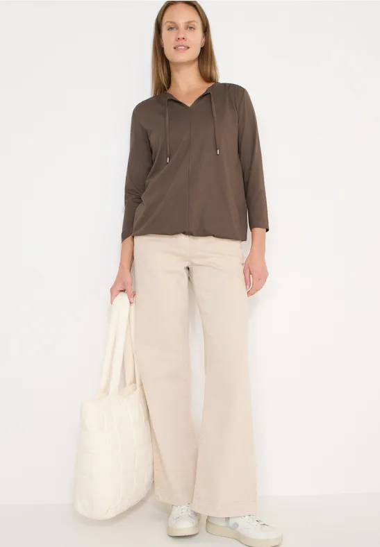 Thumbnail - Cecil Damen Shirt im Tunika-Look in Beige, Gr: S