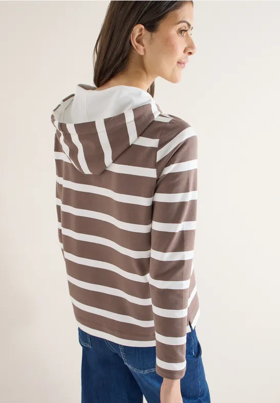 CECIL Gestreiftes Hoodieshirt günstig online kaufen