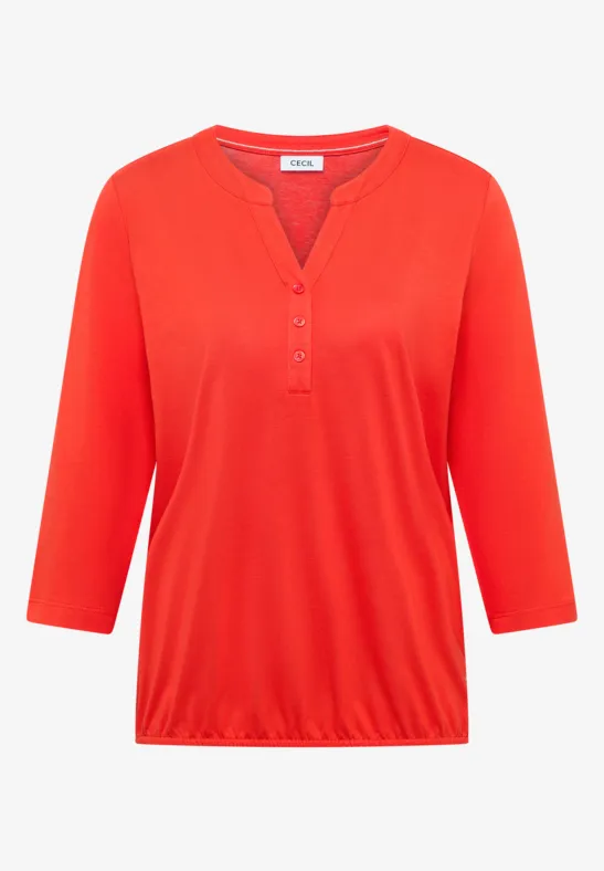 Thumbnail - Cecil Damen Shirt im Tunika-Look in Orange, Gr: S