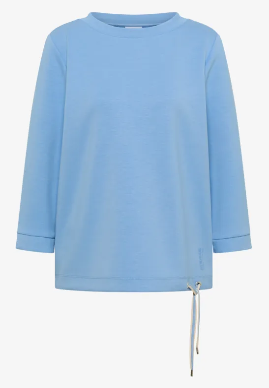 Thumbnail - Cecil Damen Soft Touch Shirt in Blau, Gr: S