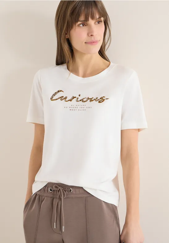 T-Shirt mit Frontprint günstig online kaufen