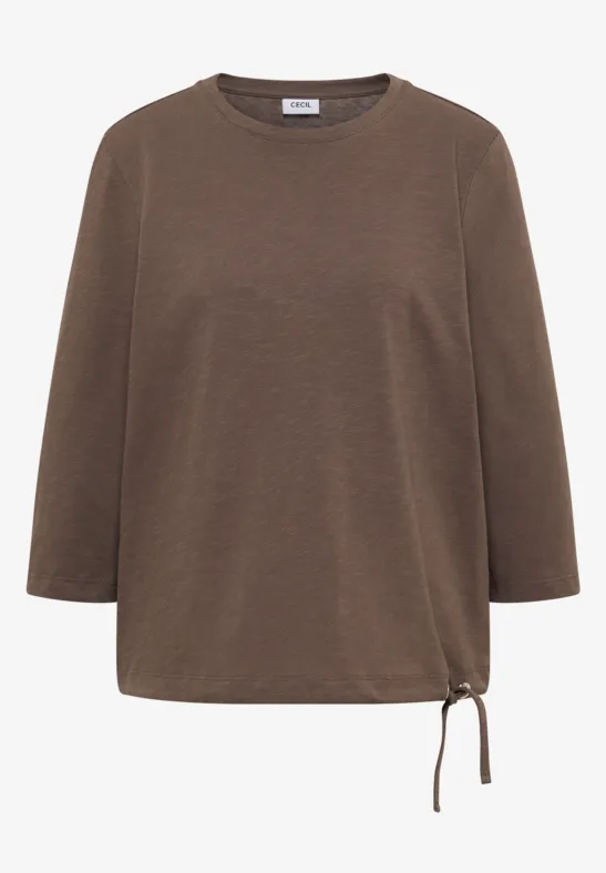 Thumbnail - Cecil Damen Shirt mit Tunnelzug in Beige, Gr: 3XL