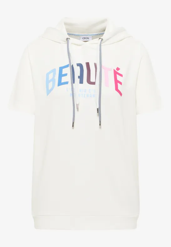 Thumbnail - Cecil Damen Hoodie Shirt in Weiß, Gr: M