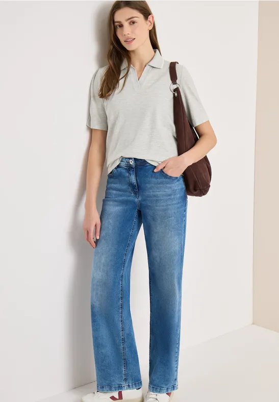 Kurzarm Poloshirt aus Piqué Ware günstig online kaufen