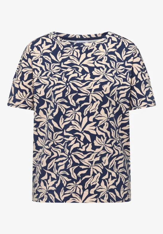 Thumbnail - Cecil Damen Shirt mit Schulterdetail in Blau, Gr: S