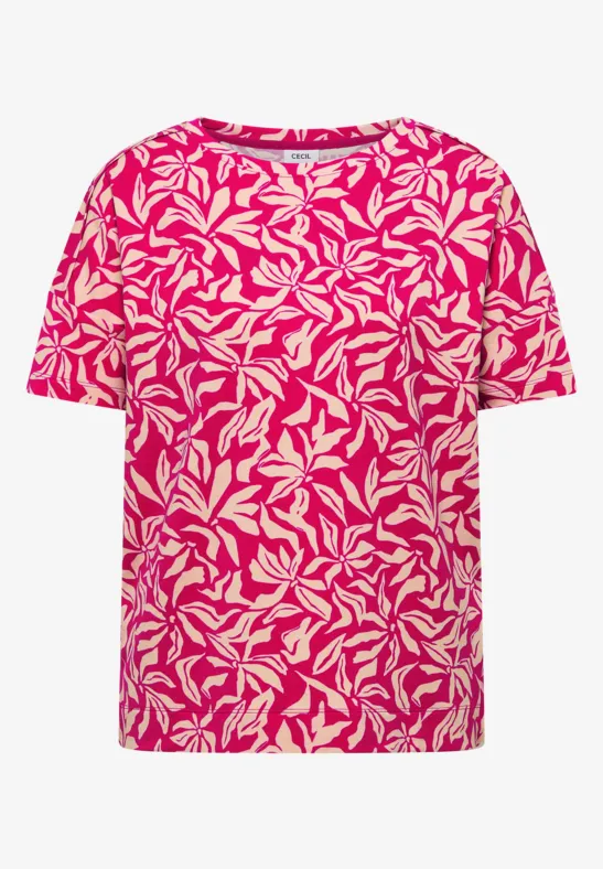 Thumbnail - Cecil Damen Shirt mit Schulterdetail in Pink, Gr: XXL