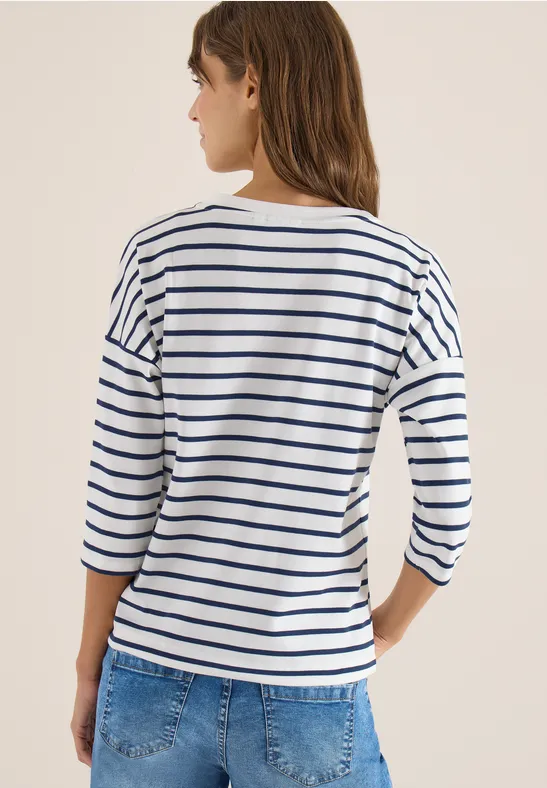 3/4-Arm Shirt mit Wording Artwork günstig online kaufen