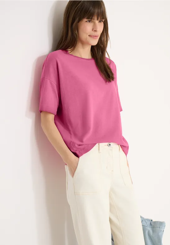 Kurzarm T-Shirt in Garment Dye Optik