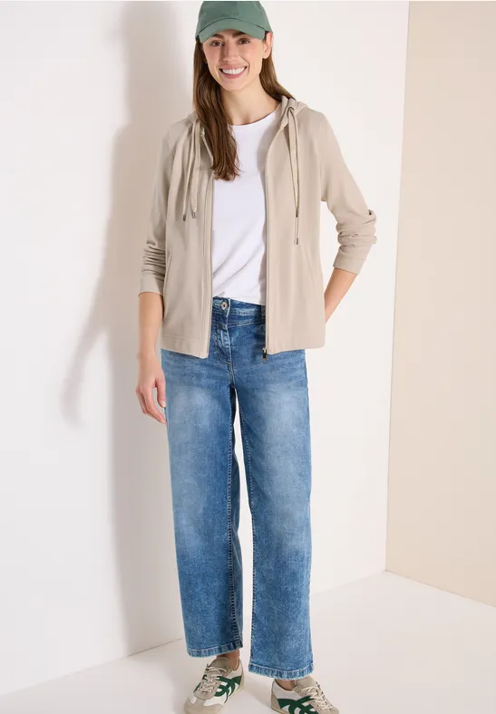 cecil Jacke Langarm Baumwolle/15% Polyester/5% Elasthan Beige