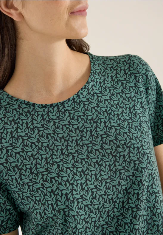 CECIL Basic T-Shirt mit Minimal Print günstig online kaufen