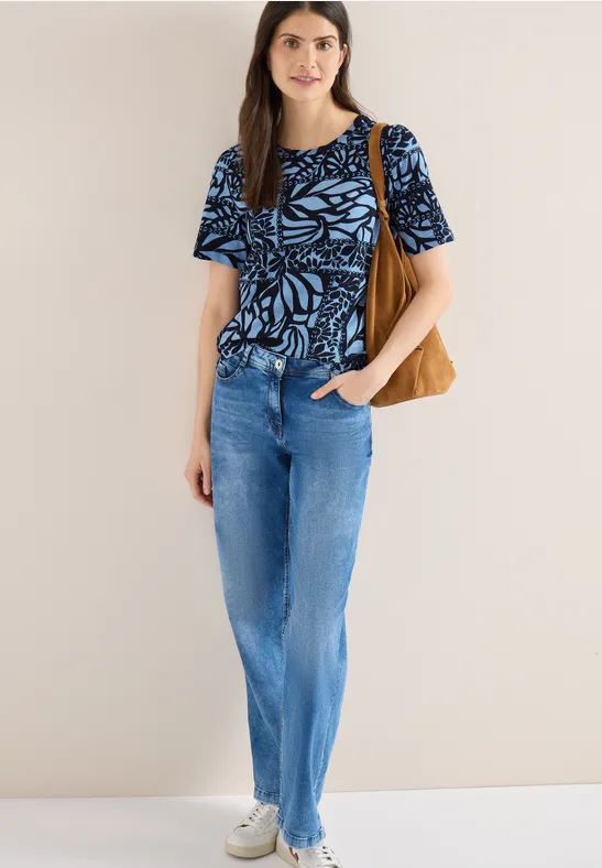 Shirt mit Patchwork Print günstig online kaufen