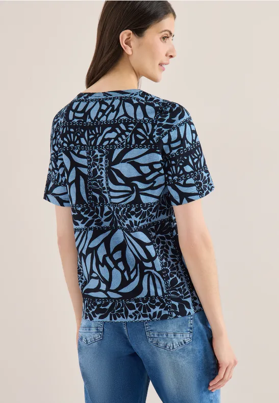 Shirt mit Patchwork Print günstig online kaufen
