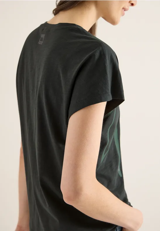 CECIL Shirt mit Rundhals und Frontprint günstig online kaufen