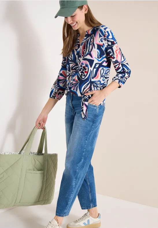 3/4-Arm Shirt mit Knotendetail günstig online kaufen