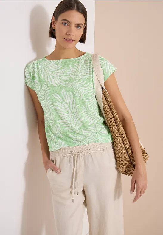 T-Shirt in Ausbrenner-Optik