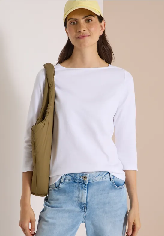 T-shirt basique à col bateau