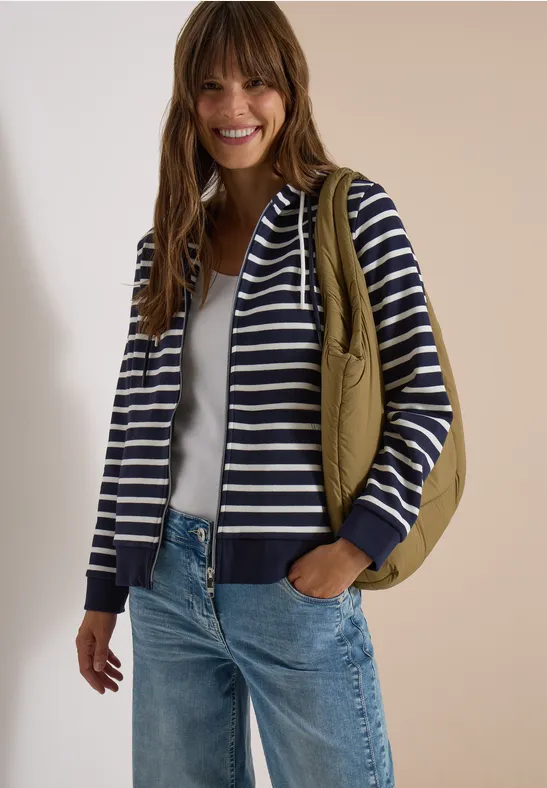 cecil Langarm Jacke Mit Kapuze Und Struktur
