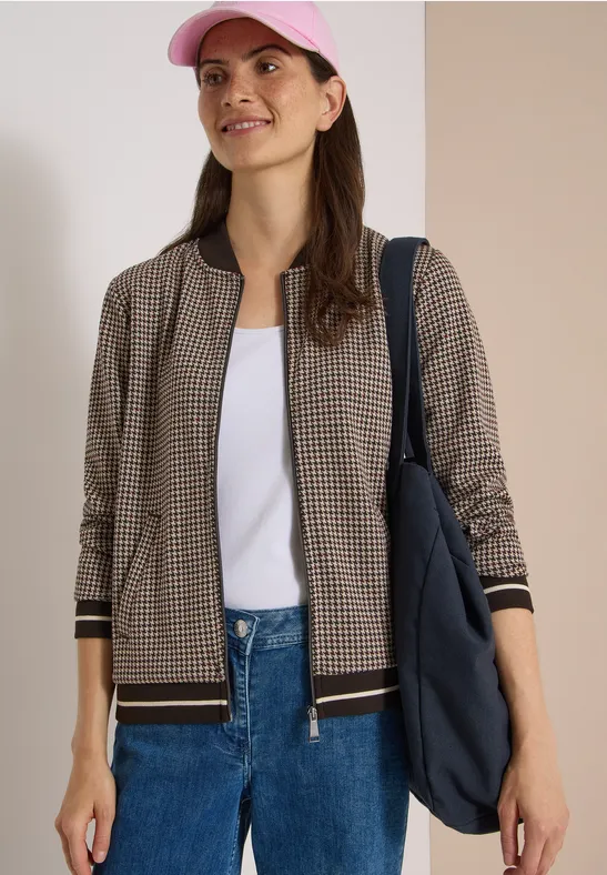 Leichter Blouson im Pepita-Look