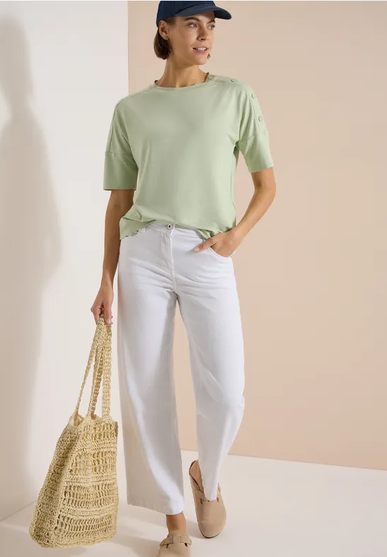 CECIL Dropped Shoulder Shirt mit Knöpfen