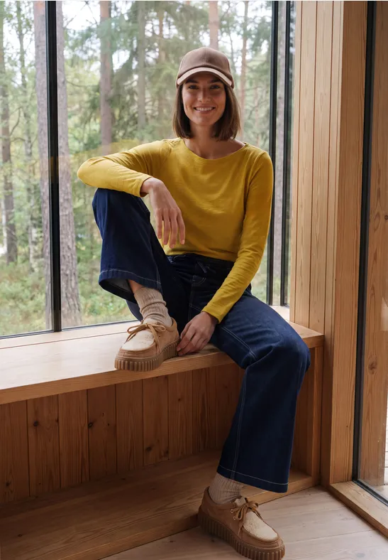 Longsleeve met boothals
