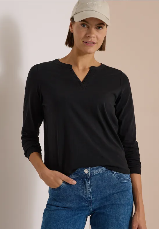 CECIL Langarm Shirt im Tunika-Look