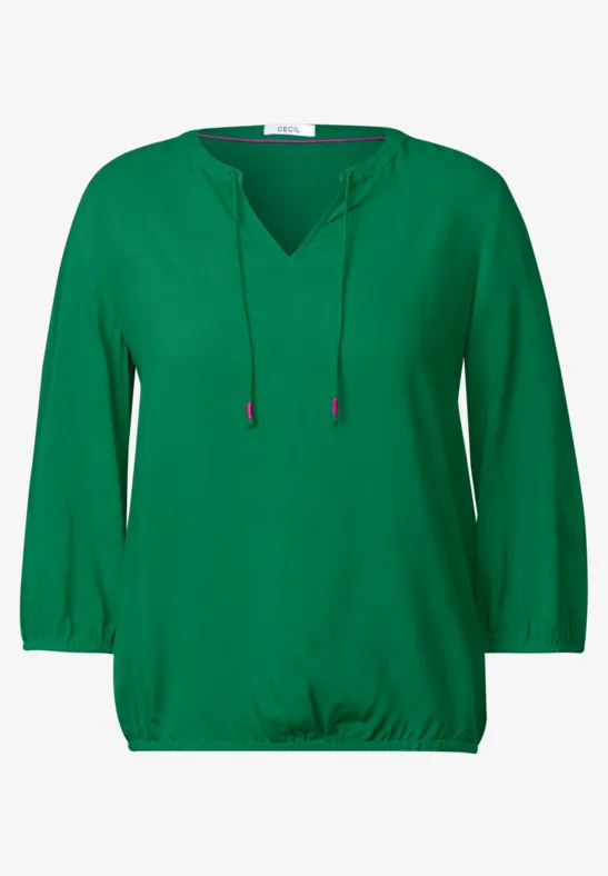 Thumbnail - Cecil Damen Tunika in Unifarbe in Grün, Gr: S