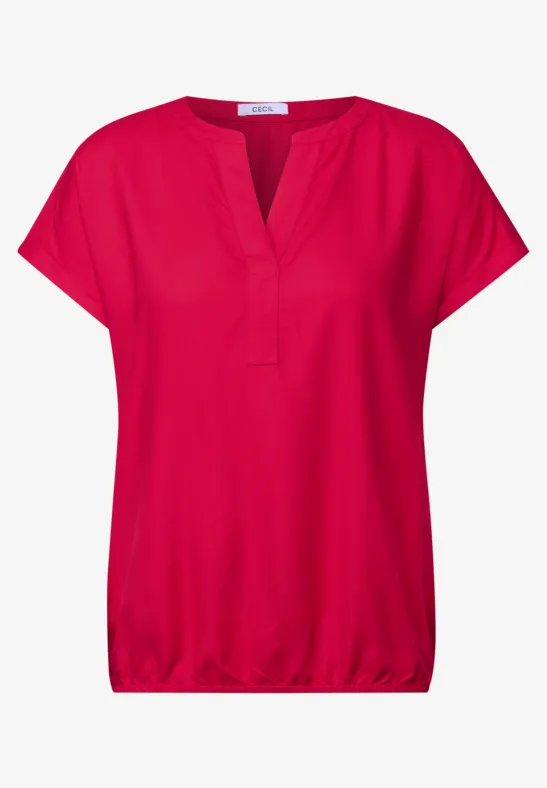 Thumbnail - Cecil Damen Bluse in Unifarbe in Rot, Gr: S