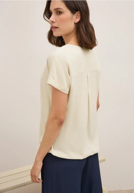 Bluse in Unifarbe günstig online kaufen