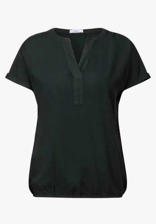 Thumbnail - Cecil Damen Bluse in Unifarbe in Grün, Gr: M