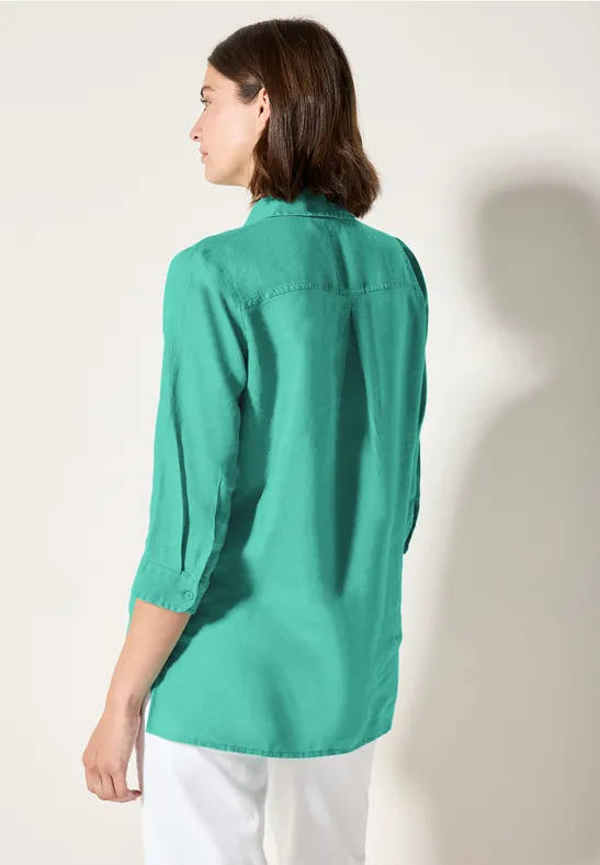 Leinen-Longbluse günstig online kaufen
