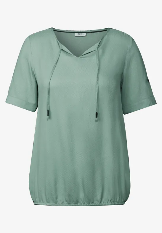 Thumbnail - Cecil Damen Tunika in Unifarbe in Grün, Gr: XXL