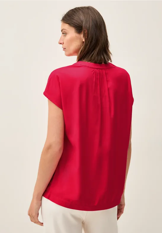 Blusenshirt in Unifarbe günstig online kaufen