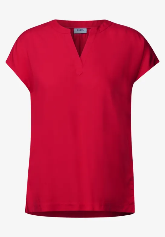 Thumbnail - Cecil Damen Blusenshirt in Unifarbe in Rot, Gr: S