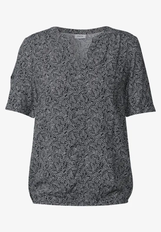 Thumbnail - Cecil Damen Gemusterte Bluse in Blau, Gr: L