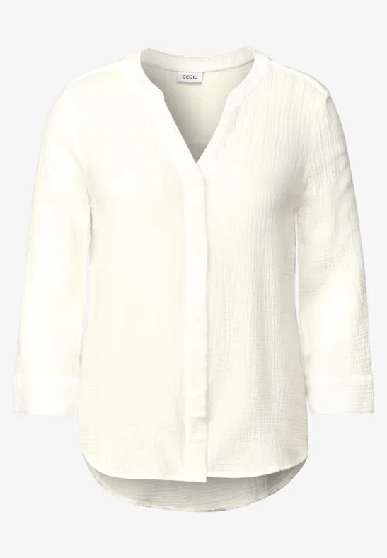 Thumbnail - Cecil Damen Musselin Bluse in Weiß, Gr: M