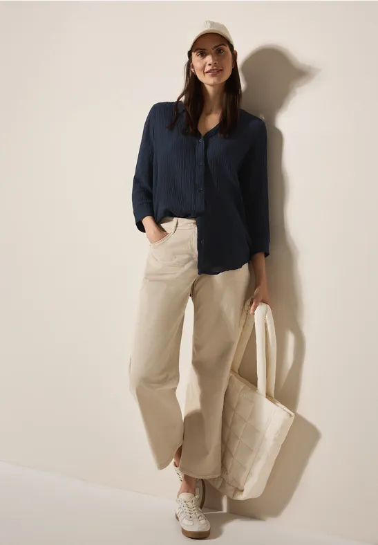 Thumbnail - Cecil Damen Musselin Bluse in Blau, Gr: M