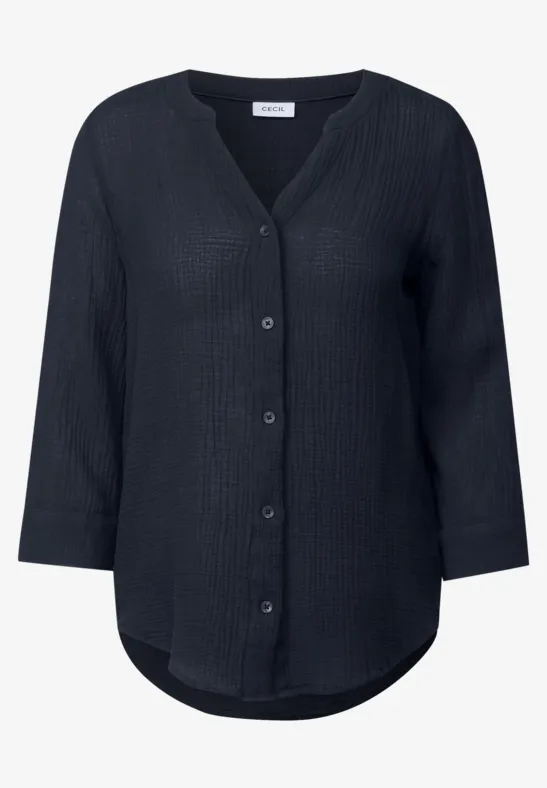 Thumbnail - Cecil Damen Musselin Bluse in Blau, Gr: M